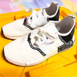 Adidas NMD White Black R1 size 6 Men’s.